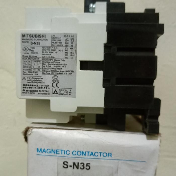 KONTAKTOR MITSUBISHI SN35 SN-35 SN-35 220V 60A TERMURAH