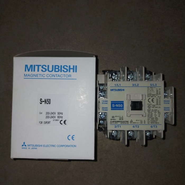 KONTAKTOR / CONTACTOR MITSUBISHI S-N50 SN-50 SN 50 SN50 220V