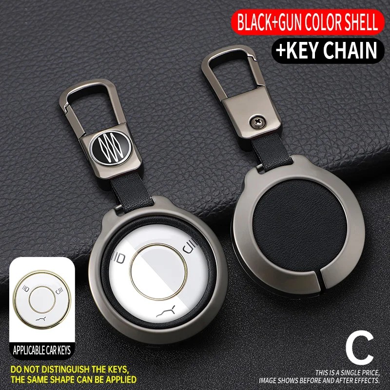 Zinc Alloy Car Smart Remote Key Fob Case Cover Protector Shell For NETA V Nezha U Nezha NO1 NETA V K