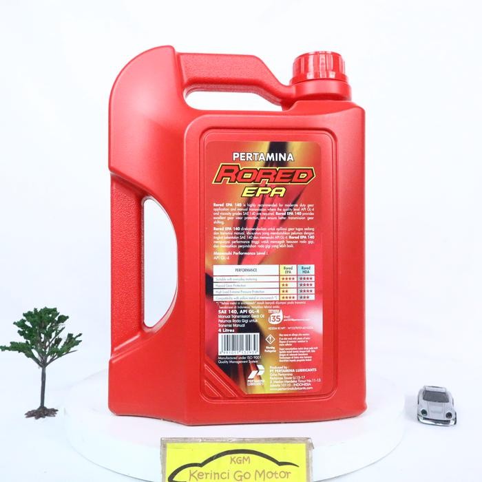 Oli Rored Epa Sae 140 4L Galon Pertamina - Oli Roda Gigi Rored Epa 140 Kode 015