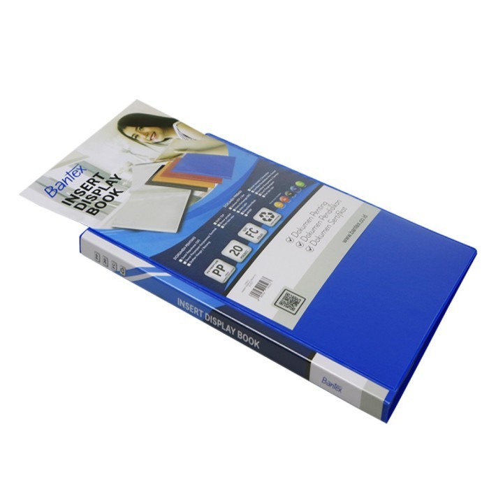 

Bantex Insert Display Book PP Folio/F4 40 pocket - 3185I