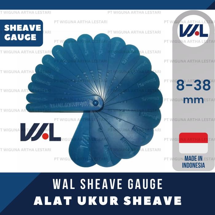 Sheave Gauge Wal Dia. 8-38 Mm , 19 Bilah Gratisongkir