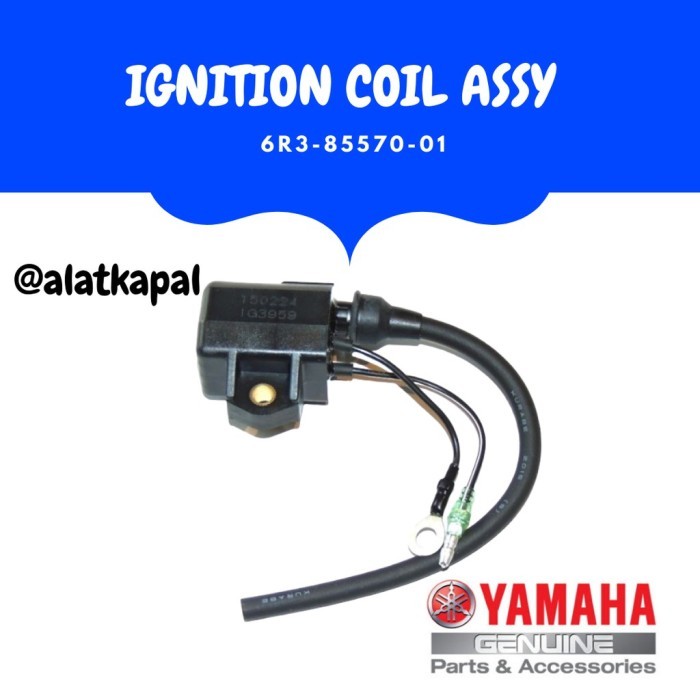 IGNITION COIL ASSY 6R3-85570-01 UNTUK MESIN TEMPEL YAMAHA 115PK - 200P BEST SELLER