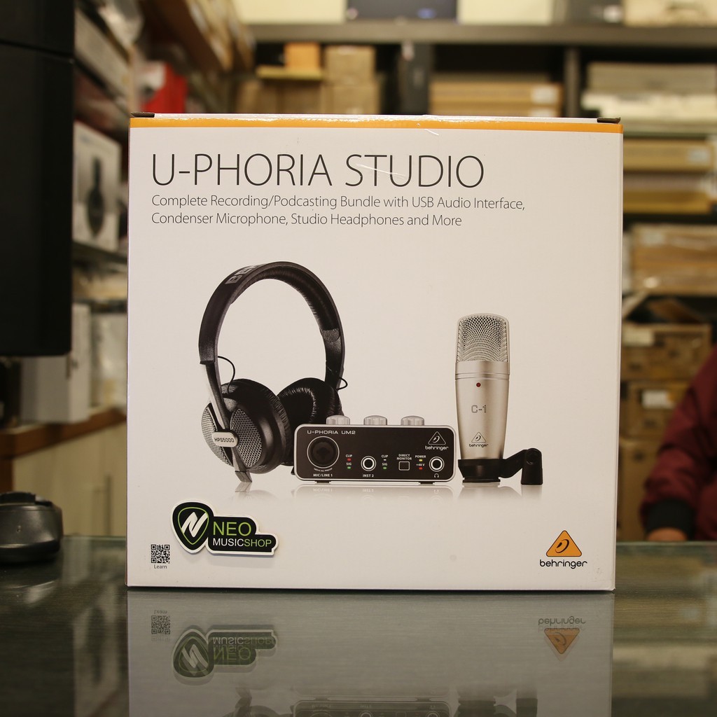 Behringer U-PHORIA STUDIO Complete Recording Bundle Paket Recording