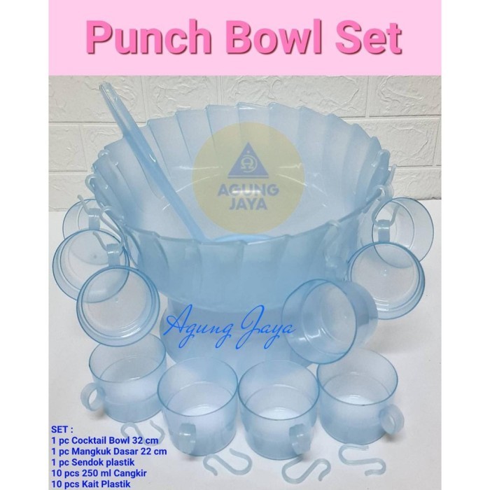 MANGKOK BUAH SET/ COCKTAIL BOWL SET/ PUNCH BOWL SET / TEMPAT ES BUAH