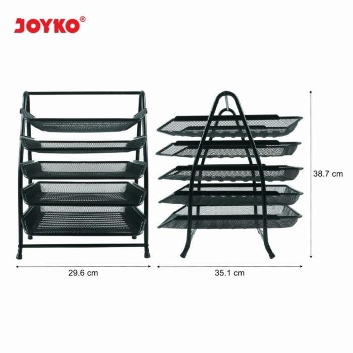 

Rak Document Tray 5 susun JOYKO DT41/Paper Tray/Elevated Letter Tray Black Desk