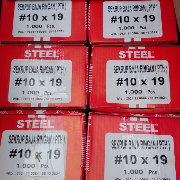 SEKRUP BAJA RINGAN 10X19MM (1000PC) STEEL PER BOX TERLARIS