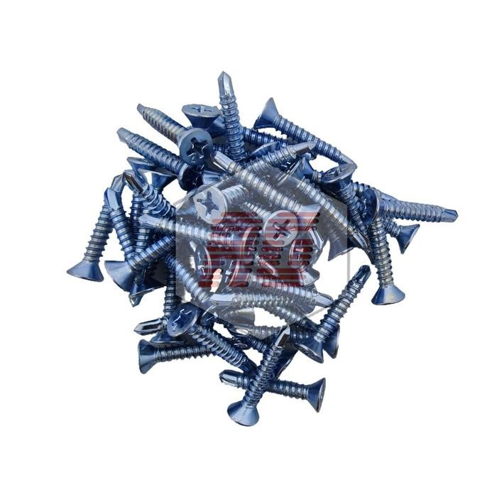 SEKRUP SDS FH/ FLAT HEAD SELF DRILLING SCREWS LION #6 X 20