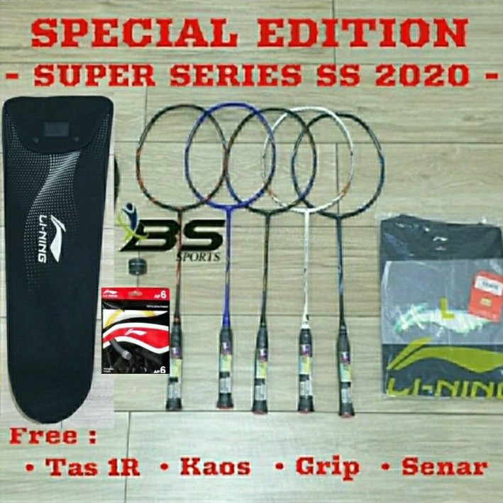 VIVE PROMO  RAKET BADMINTON LINING SUPER SERIES 2020 SS 2020 SS2020 ORIGINAL 100%