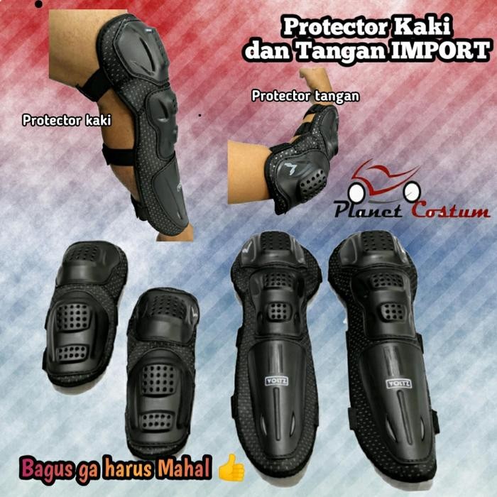 Decker FTN tangan kaki protector lutut siku bikers sepeda motor cross