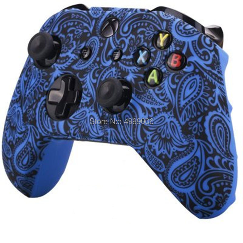 Water Transfer Printing Camo Silicone Cover Skin for Xbox One X S Controller Protector Case With