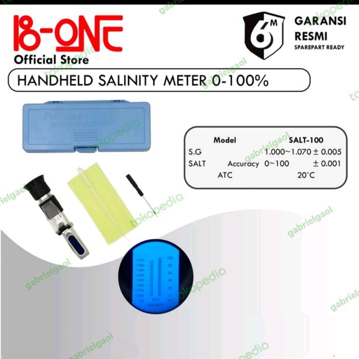 Portable Refractometer Salinity SALT-100