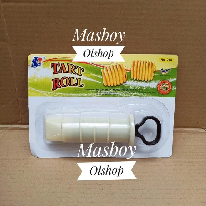 CETAKAN ACUAN KUE KERING / CETAKAN KUE NASTAR GULUNG IMPORT NO 214