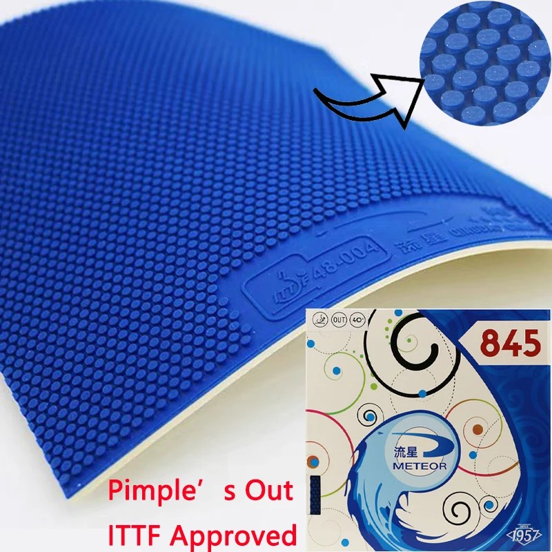 Original Meteor 845 Pips-Out Table Tennis Rubber Sheet Fast Attack Short Pips Offensive Ping Pong