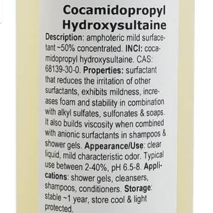 

Ready JT Cocamidopropyl hydroxysultaine 50ml/Mild Surfactant/Cosmetic Grade