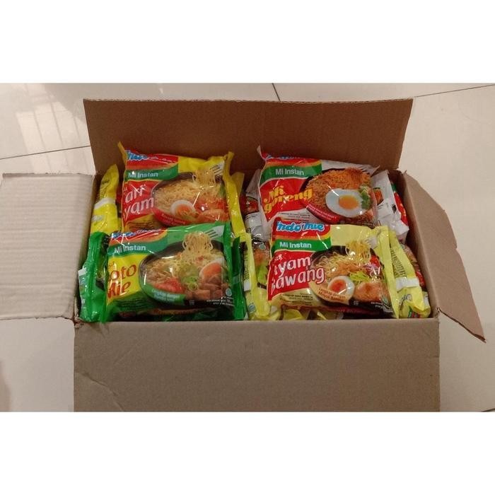 

Ready JT Indomie 1 dus Campur 4 Rasa Isi 40pcs/ Indomie Mie Instant 4 Varian