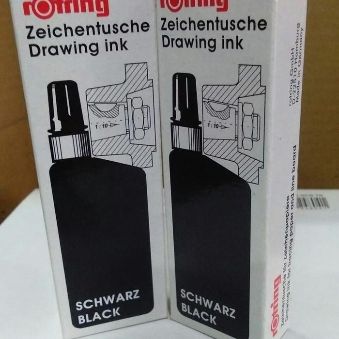

TINTA RAPIDO ROTRING DRAWING INK HITAM