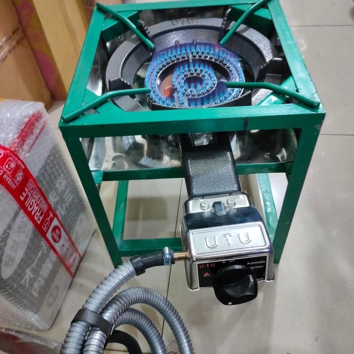 kompor gas 1 tungku 1 set lengkap/kompor gas besar api seribu