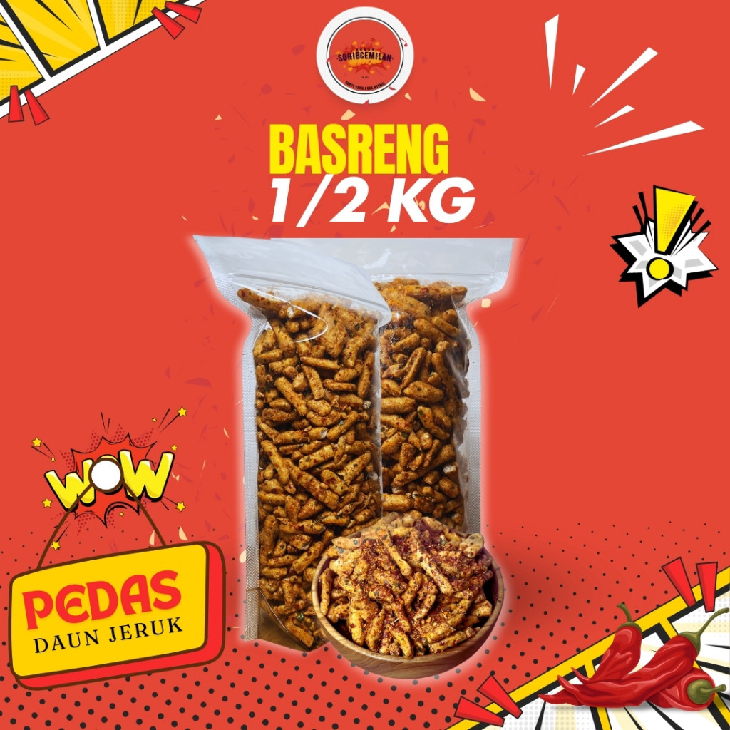 

waw Basreng Pedas Daun Jeruk 1/2kg