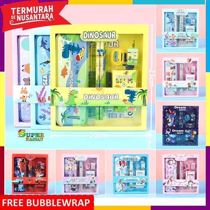 

Paket Alat Tulis Anak Set Perlengkapan Peralatan Sekolah Anak Tk Paud Sd Perempuan Laki Laki Cewek