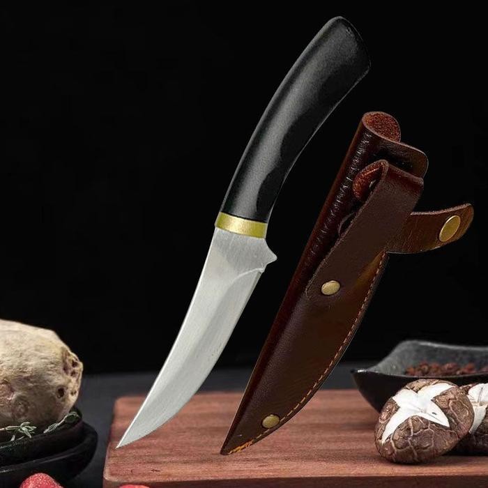 SKINNER KNIVE MONGOLIA STYLE KNIFE D2 PISAU SESET KULIT POTONG DAGING