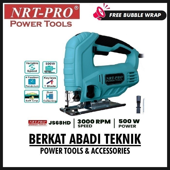 NRT-PRO JS 65 HD Mesin Jigsaw Gergaji Listrik Jig Saw JS65HD JS65 HD