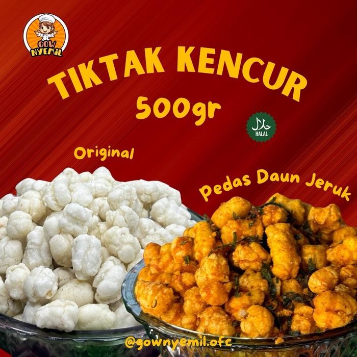 

500gr - TIKTAK Kencur/ Cikur by Gow Nyemil snack jadul murah New