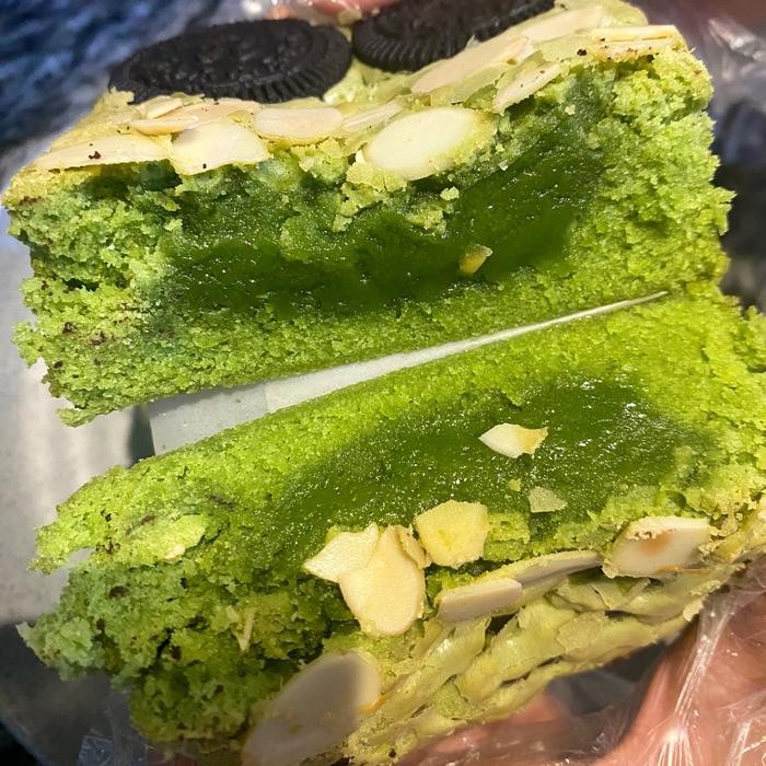 

Brownies Matcha Melted Size Personal Almond Oreo Chocochips Food Frozen Cemilan Makanan New