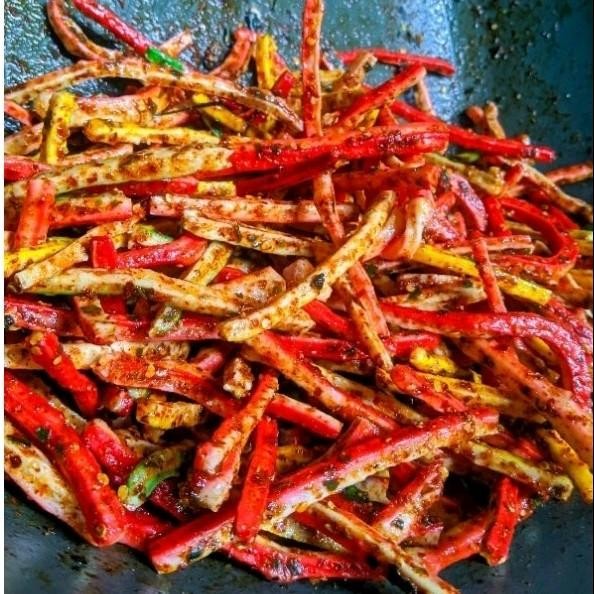 

1 kg kerupuk jaat kerupuk beton seblak bantat pedas daun jeruk cikruh Kering Makanan Pedas Food