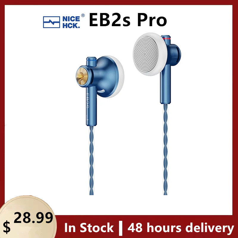 NiceHCK EB2S PRO 3.5/4.4mm Plug Microphone Flat-Head Earbud HIFI