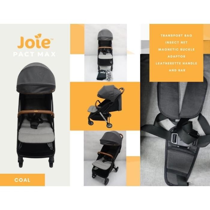 Stroller Joie Pact Max With Insect Net , Transport Bag , Adaptor/ Joie Stroller Pact Max/ Kereta