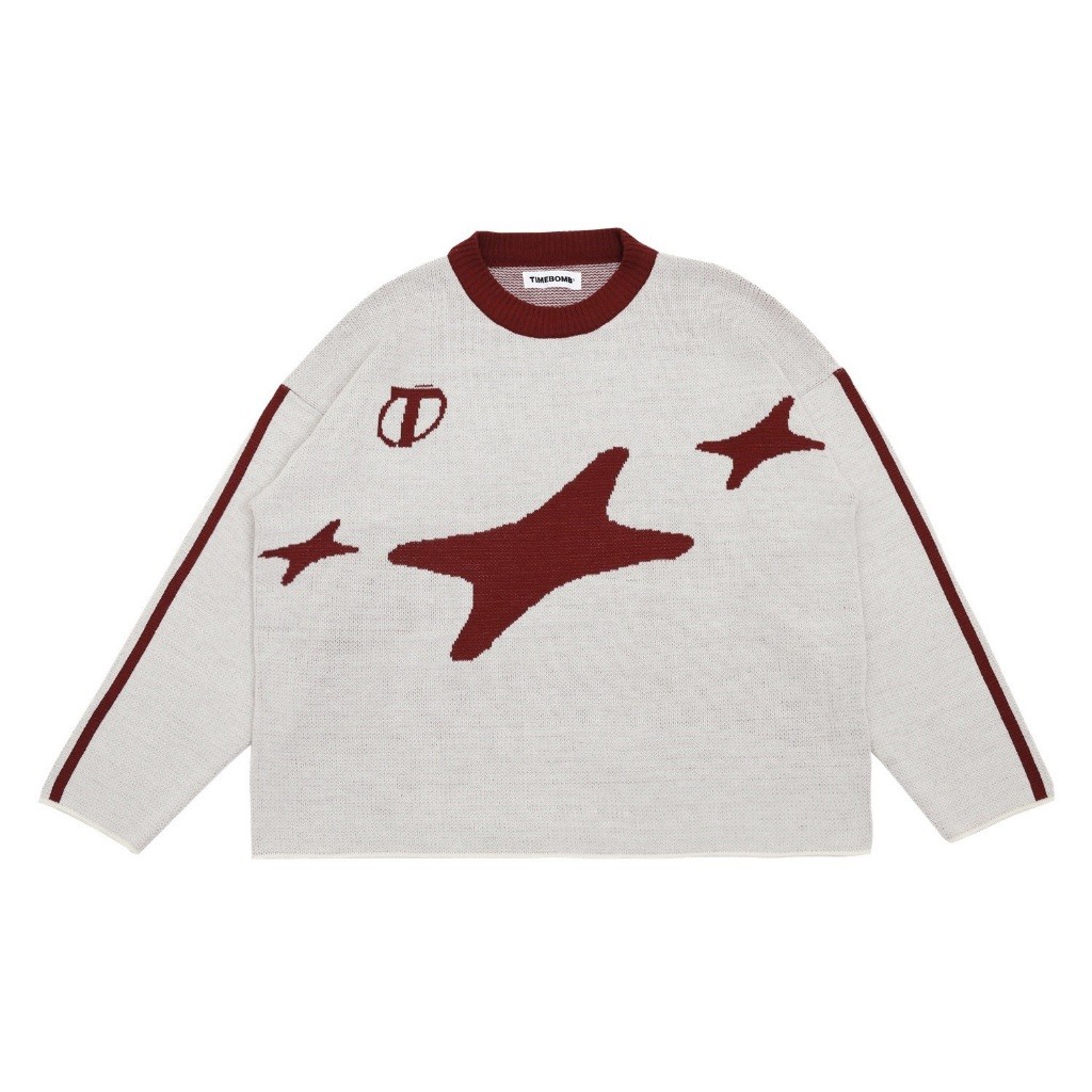 Timebomb Cardigan Knitwear Knit-Cardigan Knitwear BOXY Acrylic Switer Unisex / Switer Rajut Pria &