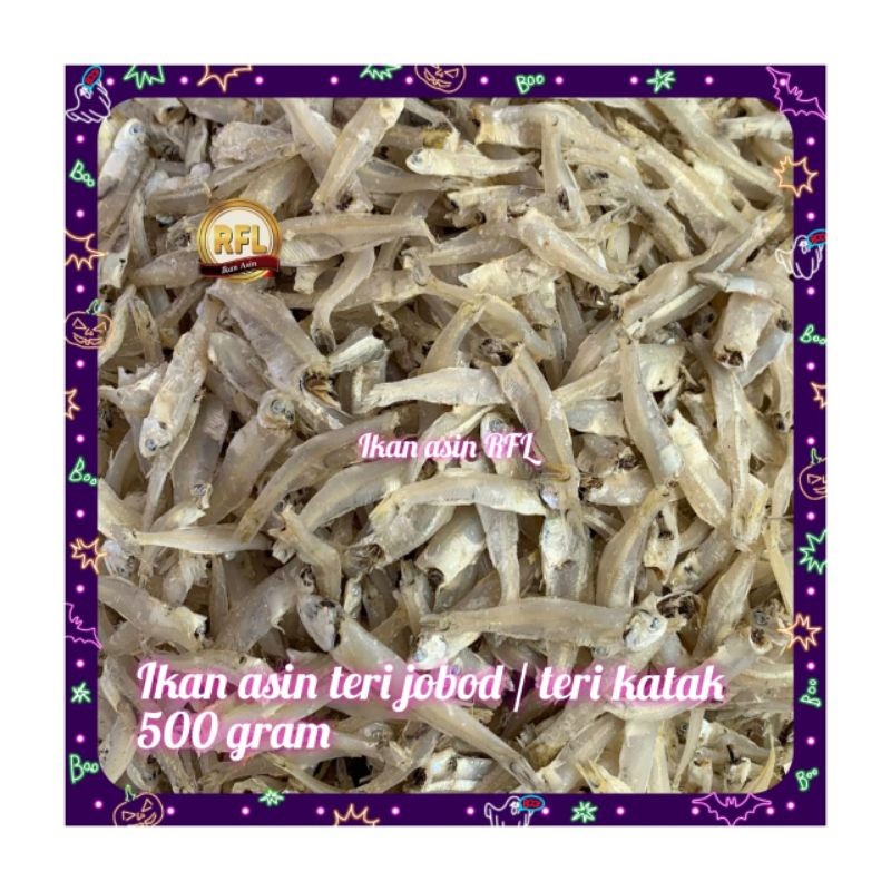 

Terlaris! Ikan Asin Teri Jobod / Teri Katak Super Gram