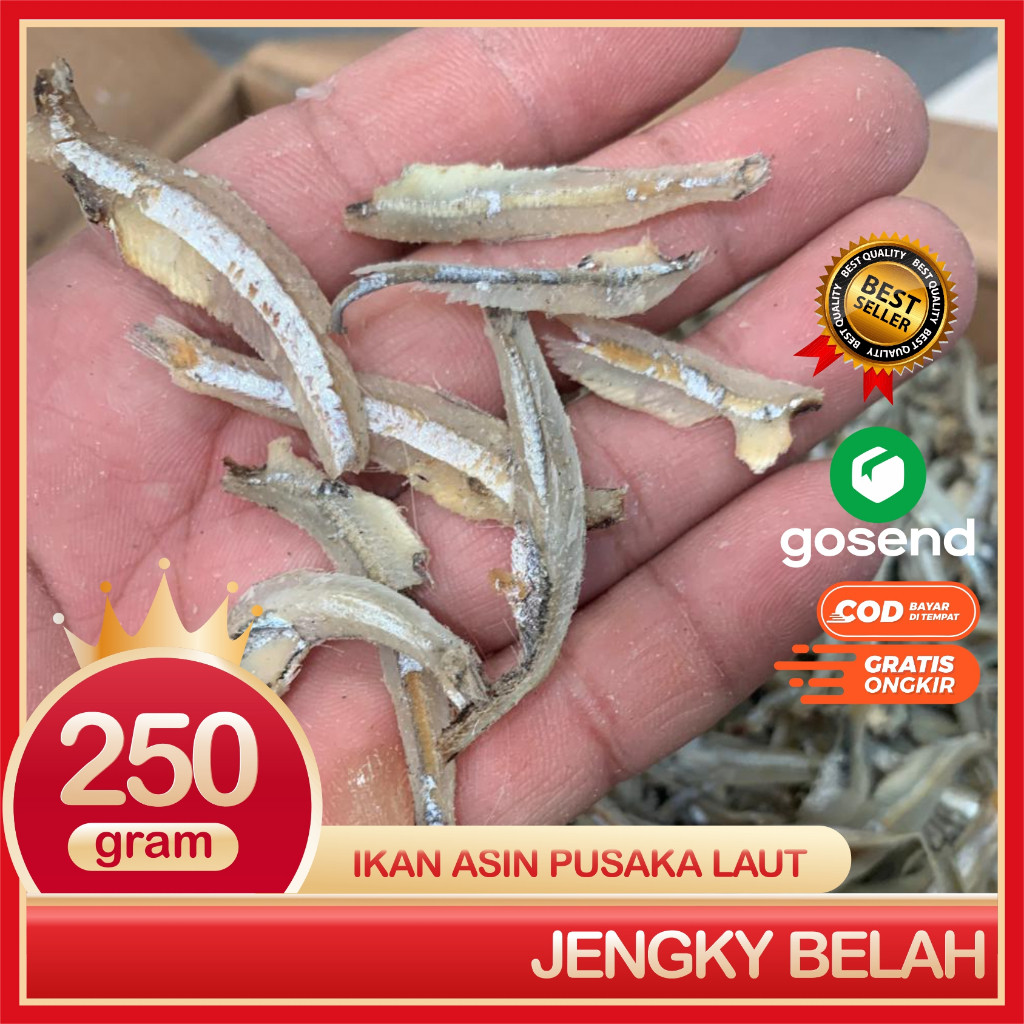 

Terlaris! Ikan Teri Jengky Belah Ikan Asin Teri Jengky Super Bersih Dan Segar 250 gram