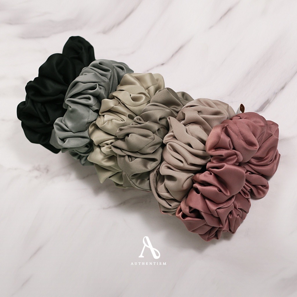 Authentism Hijab PATTERN PLAIN SCRUNCHIE