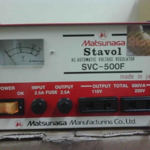 Stabilizer 500VA JAPAN ASLI Matsunaga SVC500F SVC-500F