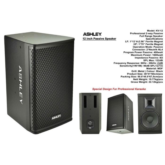 Speaker Pasif Ashley Kv 12 12 In Passive Ashley Kv12