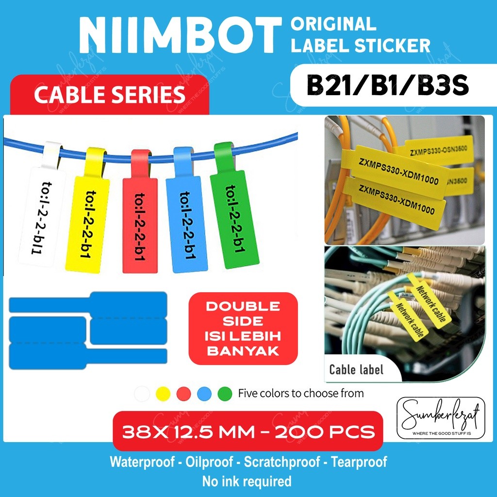 

Thermal Cable Label Sticker Niimbot B21 B1 B3S Refill Label - Kabel