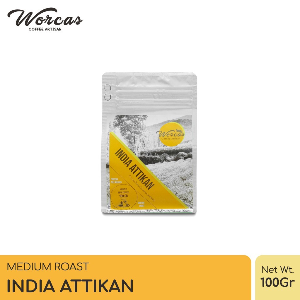 

PROMO WORCAS Kopi Arabika India Attikan 100 Gram - Medium Roast