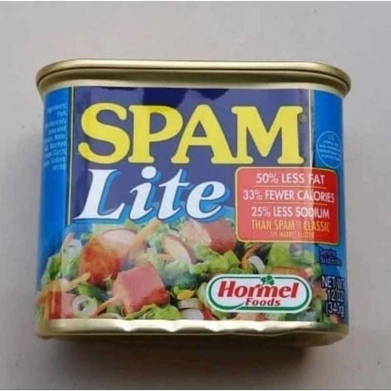 

Lovely Back - Hormel spam lite 340 gram - daging kaleng babi asli