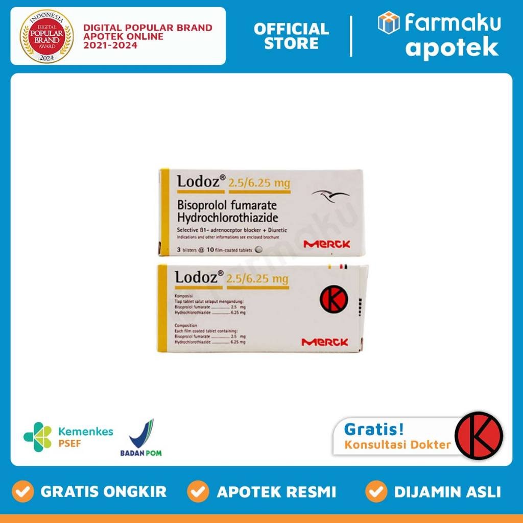 Lodoz 2.5 mg  Blister 10 tablet salut selaput  - MKR
