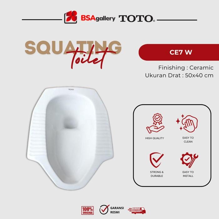 KLOSET JONGKOK TOTO / KLOSET JONGKOK TOTO CE 7 / KLOSET ORIGINAL TOTO