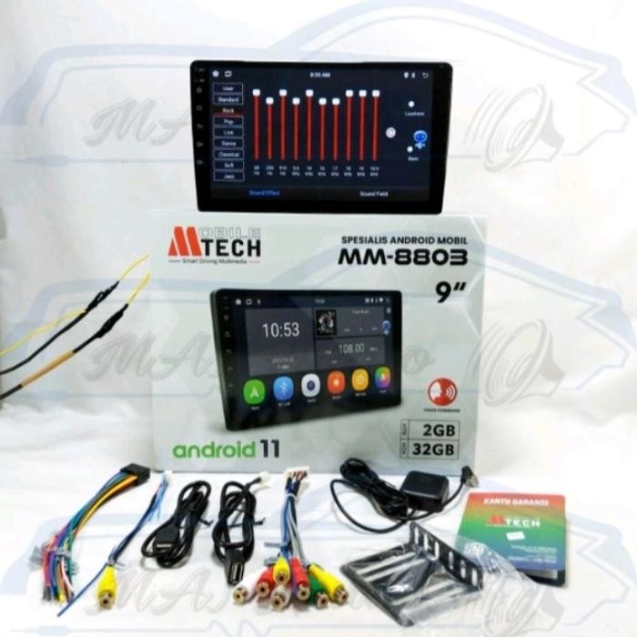 Head Unit Android 9 Inch Mtech Mm-8803 Android Auto Apple Carplay Vc