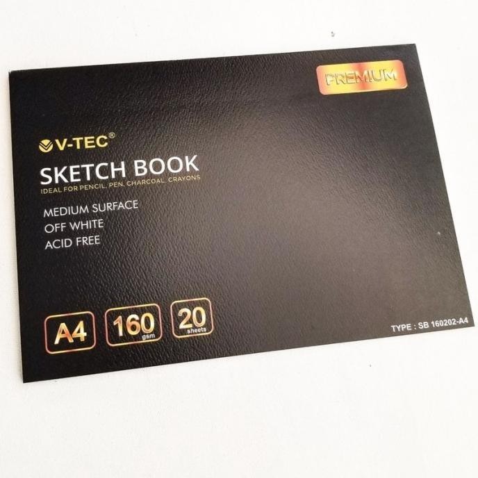 

V-Tec Sketch Book A3/A4/A5 Medium Surface 160Gsm Premium