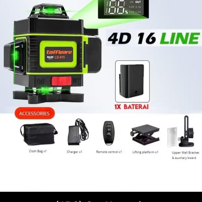 Hilda Laser Level 16 Lines Mesin Self Leveling Laser Sinar Hijau