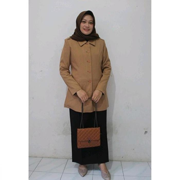 Stelan Blazer Baju Seragam Pramuka Pns Guru Wanita Dewasa Terbaru