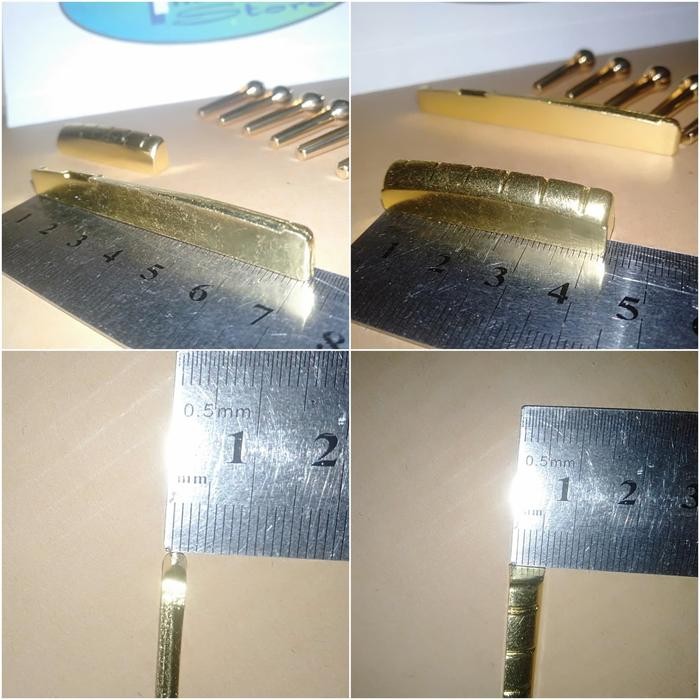 Bridge Pin, Saddle, Nut Logam Gitar Akustik