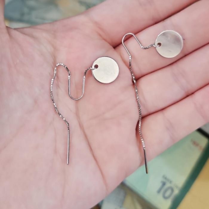 giwang koin ratu queen elizabeth anting tindik tusuk emas asli 375 ubs