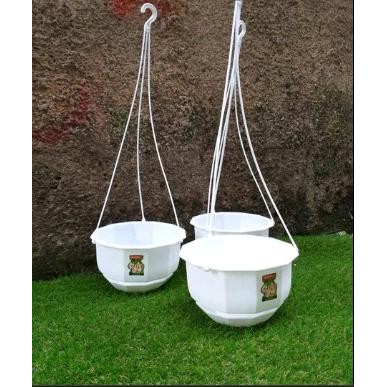 3 Pcs Lion Star FH-2 Gardenia Flower Pot No. 6 / Pot Gantung Lion Star / Pot Bunga Cantik / Pot