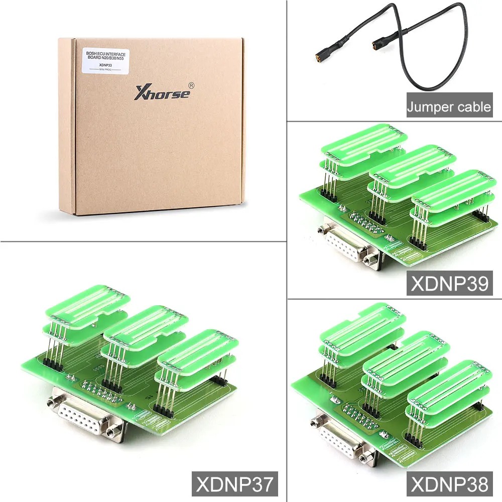 2024 New Xhorse XDNP33 Xhorse MINI PROG Solder-Free for BMW Adapters 3Pcs Set for KEY TOOL PLUS and 